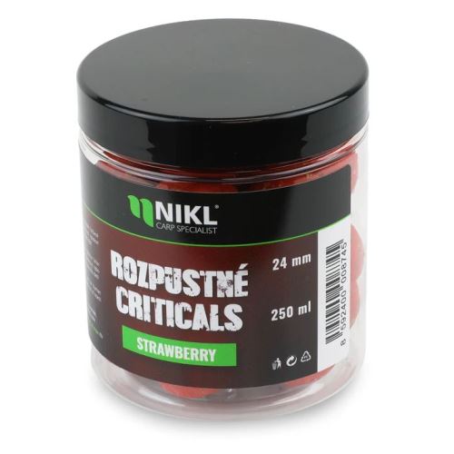 Nikl Rozpustné Criticals Boilie Strawberry 250 ml