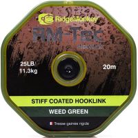 RidgeMonkey Návazcová Šnúrka RM Tec Stiff Coated Hooklink 20 m Zelená-Nosnosť 25 lb