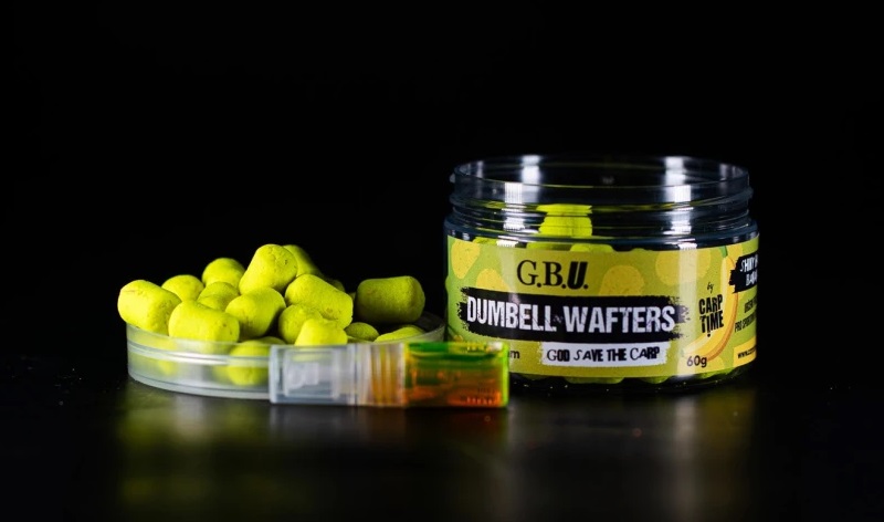 G.b.u. dumbel wafters 60 g 10x16 mm - shiny happy banana