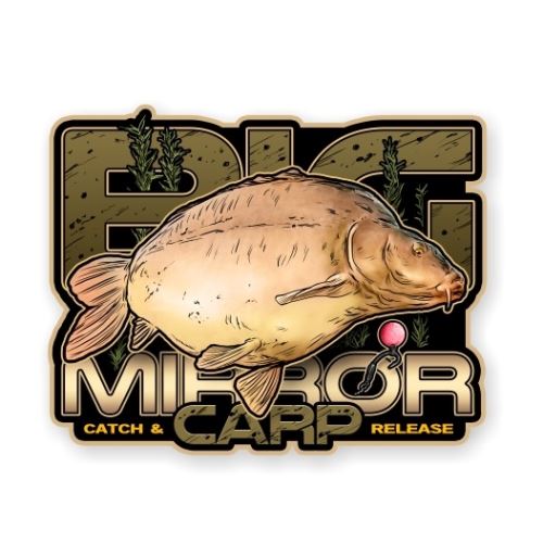 4ANGLERSDESIGN Samolepka 41 Big Mirror Carp