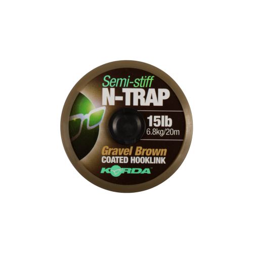 Korda Náväzcová Šnúrka N-Trap Semi Stiff Gravel Brown 20 m