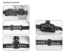 Fenix Sada Čiernych Popruhov AFH-02 Pre Čelovky Fenix (8)
