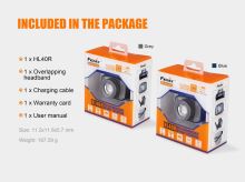 Fenix Nabíjacia Zaostrovacia Čelovka Grey HL40R (1)