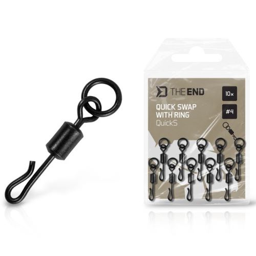 Delphin Rychlovýmenný Obratlík s Krúžkom TheEND QuickS #4 10 ks