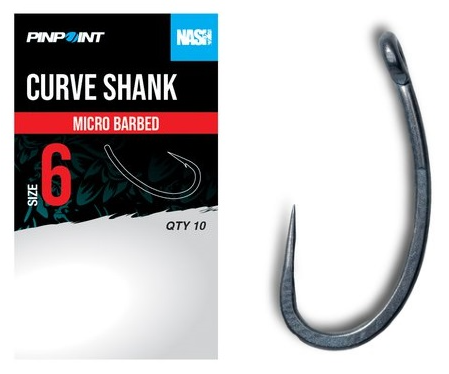 Nash háčiky curve shank barbless 10 ks - veľkosť 4