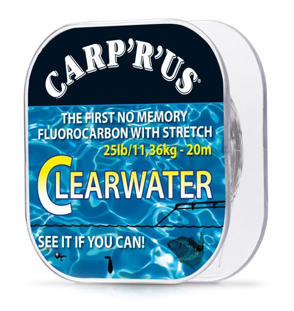 Carp´r´us clearwater - náväzcový fluorocarbon 20 m crystal-nosnosť 15 lb