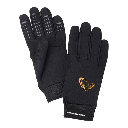 Savage Gear Rukavice Neoprene Stretch Glove Black