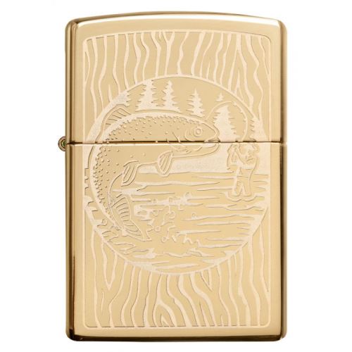 Zippo Benzínový Zapaľovač Fisherman Design
