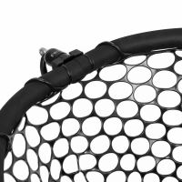 Fencl Muškársky Podberák King L Karbón So Silikónovou Sieťou Magnetický Držiak a Poistné Lanko Plávajúce 49x39 cm (8)