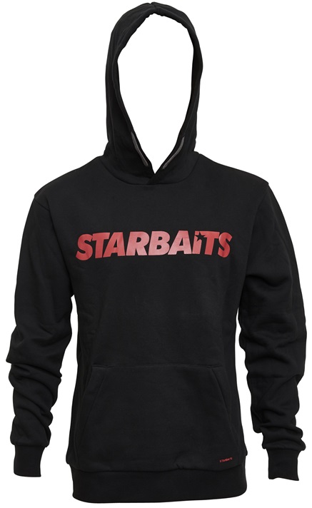 Starbaits mikina black red - xxl