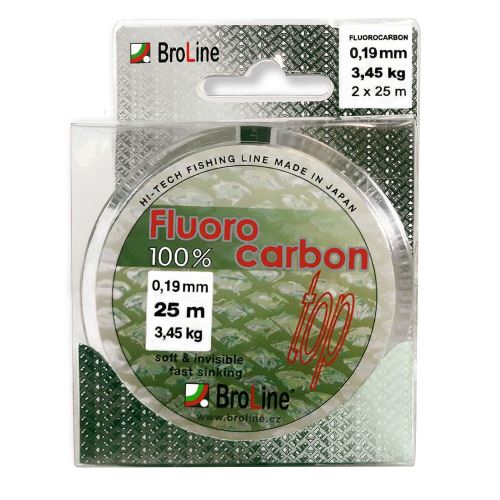 Broline Fluorocarbon 100% Fluorocarbon - 0,15 mm 2x25 m