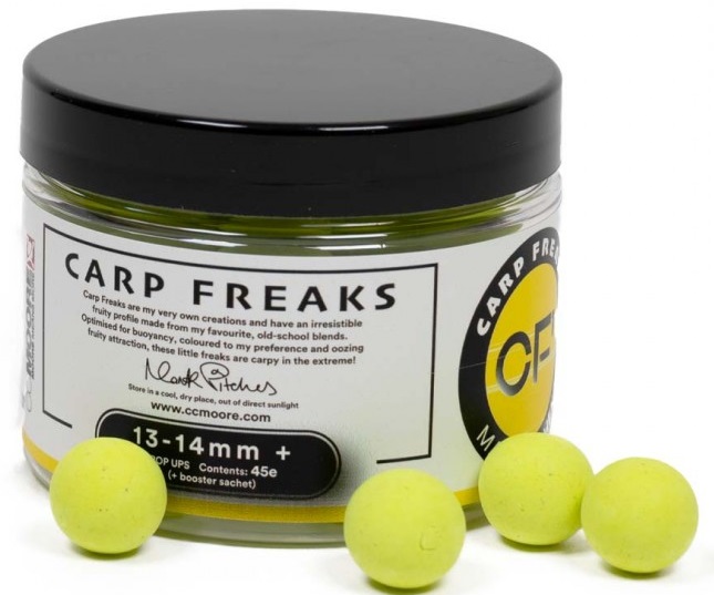 Cc moore plávajúce boilie carp freaks yellow - 12 mm 55 ks