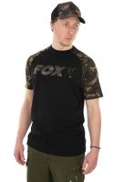 Fox Tričko Raglan T Shirt Black Camo