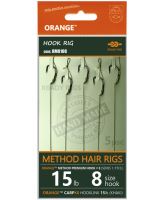 Life Orange Nadväzce Method Hair Rigs S1 15 lb 5 ks - 10