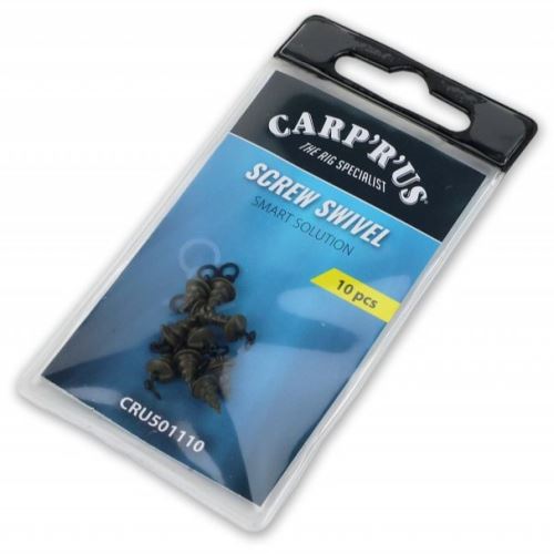 Carp'R'Us Obratlík so Skrutkou Screw Swivel 10 ks