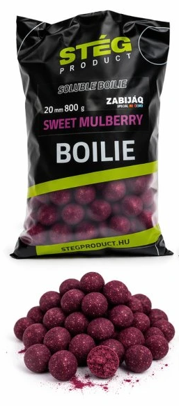 E-shop Stég rozpustné boilie zabijaq soluble boilie 800 g 20 mm - sweet mulberry