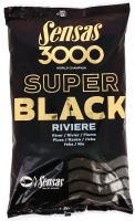 Sensas kŕmenie 3000 SUPER BLACK 1kg-Riviere