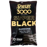 Sensas kŕmenie 3000 SUPER BLACK 1kg-Carpes
