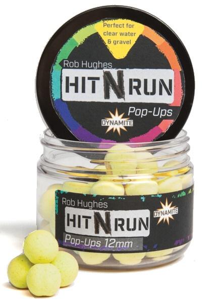 Dynamite baits pop ups hit n run 12 mm - žltá