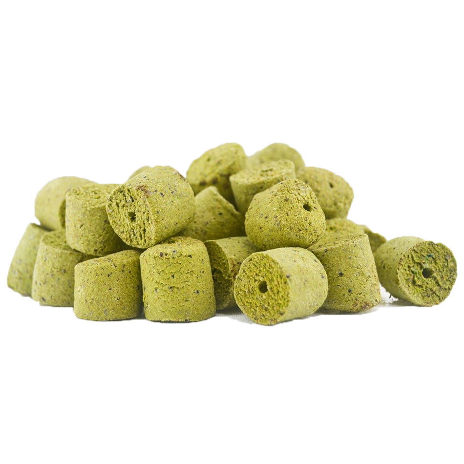 E-shop Carpway pelety repkové zelené s dierou 10 kg - 12 mm