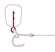 Delphin Nástrahový Osteň Stinger So Silikónovým Krúžkom Čierny 12 ks (1)