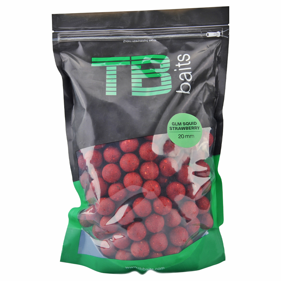 Tb baits boilie glm squid strawberry-1 kg 24 mm