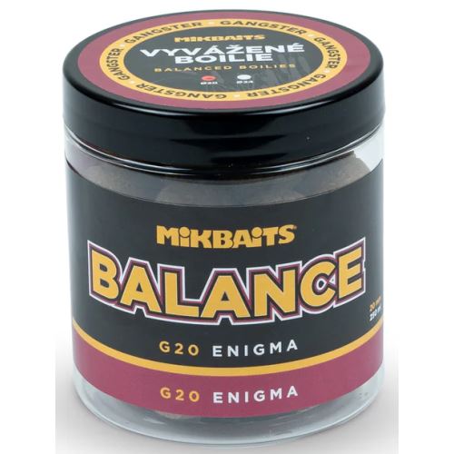 Mikbaits Vyvážené Boilie Gangster Balance G20 Enigma 250 ml