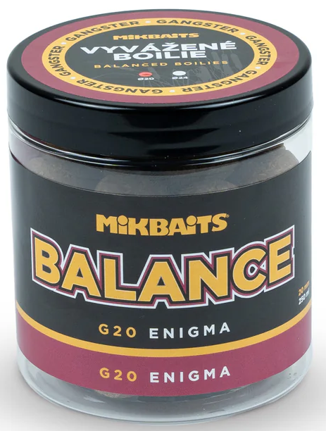 Mikbaits vyvážené boilie gangster balance g20 enigma 250 ml - 20 mm