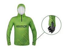 Delphin Tričko S Kapucňou UV Armor 50+ Neon (2)