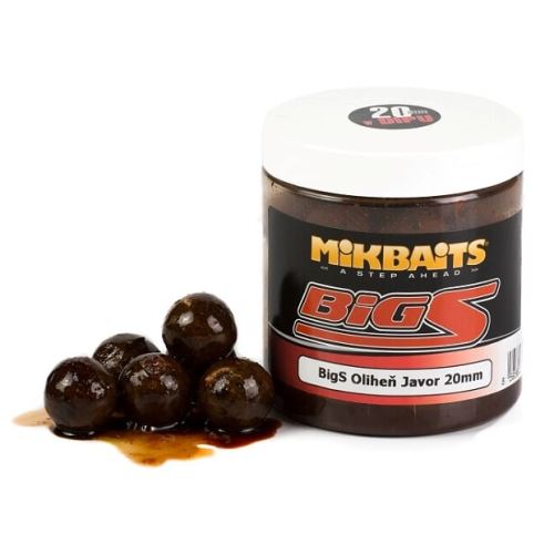 Mikbaits Boilies v Dipe Big S Oliheň Javor 250 ml