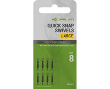 Korum Obratlík Smokescreen Quick Snap Swivel - Large