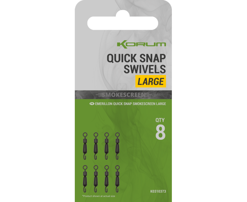 E-shop Korum obratlík smokescreen quick snap swivel - small