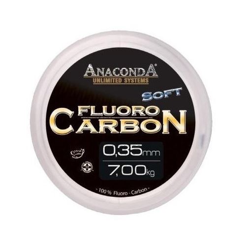 Anaconda Fluoro Carbon Stiff Tuhý 50 m Číra - Priemer 0,45 mm / Nosnosť 9,1 kg