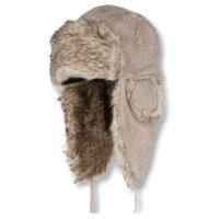 Eiger Ušianka Lady Suede Fur Hat Pale Khaki-Veľkosť M