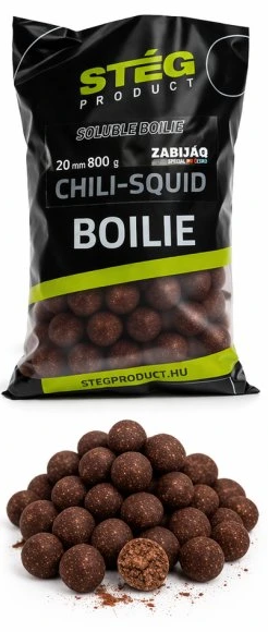 Stég rozpustné boilie zabijaq soluble boilie 800 g 20 mm - chili squid