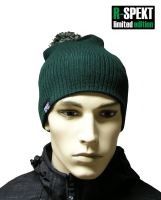 R-spekt Čiapka PomPom DUO beanie style zelená (8)