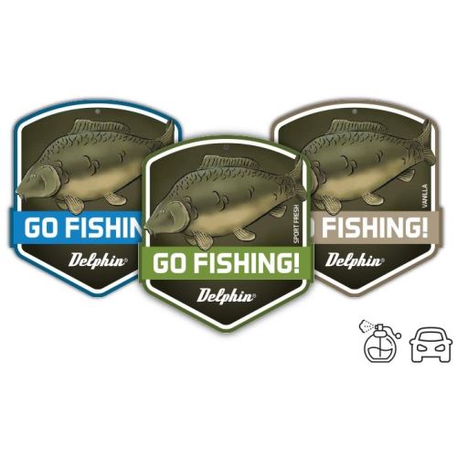 Delphin Vôňa Do Auta Go Fishing Carp New Car Modrá
