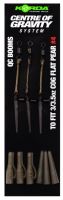 Korda Montáž Centre Of Gravity Boom QC Flat Pear 3 ks - 3/3.5 oz