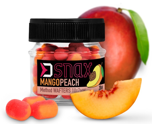 Delphin nástraha d snax waft - mango broskyňa 20 g - 10x7 mm