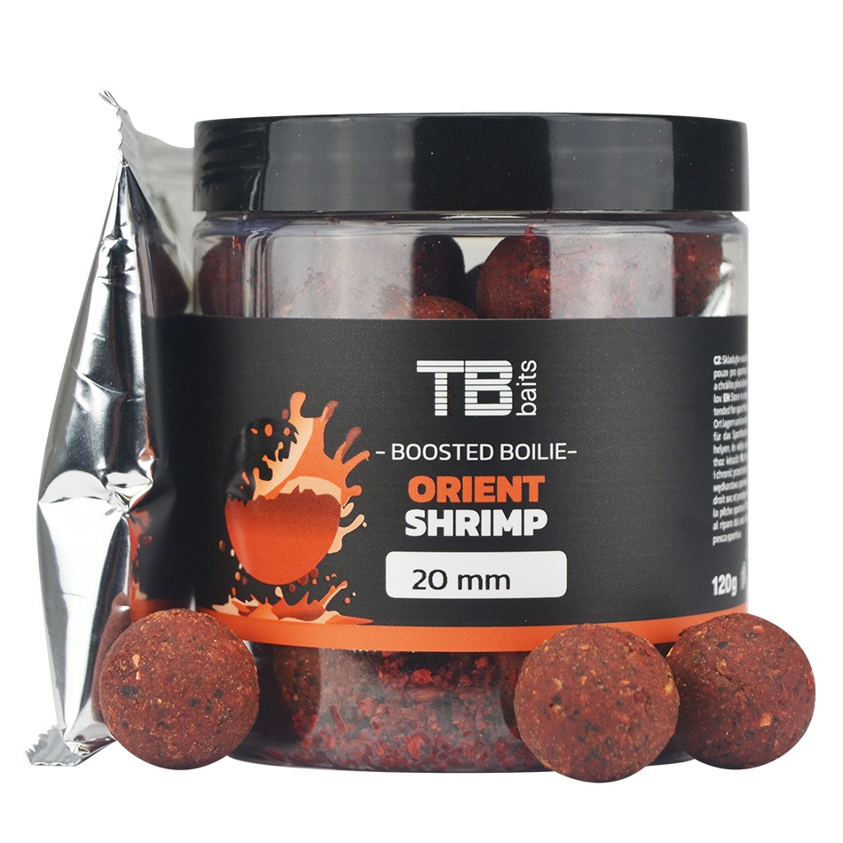 E-shop Tb baits boosterované boilie orient shrimp 120 g - 16 mm