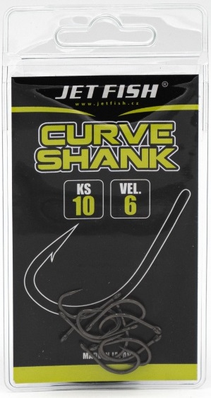 Jet fish háčiky curve shank 10 ks - 6