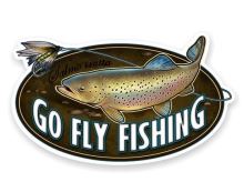 4ANGLERSDESIGN Samolepka 19 Go Fly Fishing