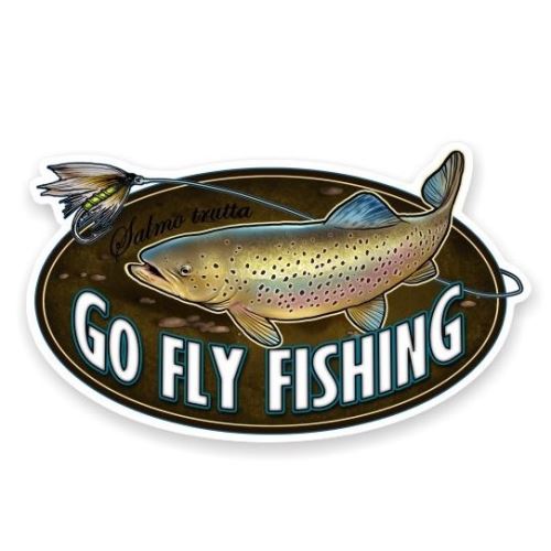 4ANGLERSDESIGN Samolepka 19 Go Fly Fishing