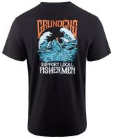 Grundéns Tričko Support Fishermen SS T-Shirt Black - XXL