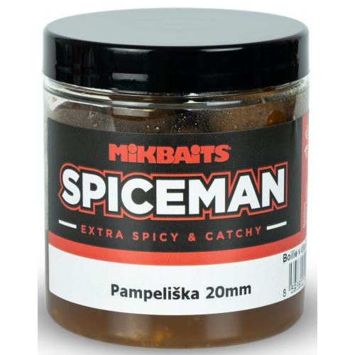 Mikbaits Boilie V Dipe Spiceman Pampeliška 250 ml