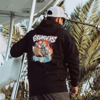 Grundéns Mikina Hot Rod FZ Hoodie Black (3)