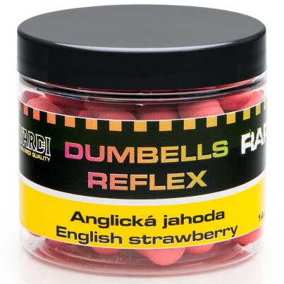 E-shop Mivardi plávajúce boilies rapid dumbells reflex 70 g 18 mm - anglická jahoda