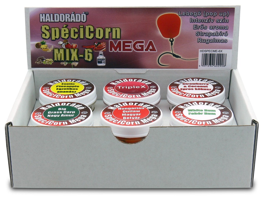 E-shop Haldorádó umelá kukurica spécicorn mega 8 ks 15 mm - mix 6 príchutí