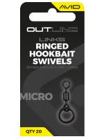 Avid Carp Obratlík S Kroužkem Outline Mirco Ringed Hookbait Swivel Velikosti 19