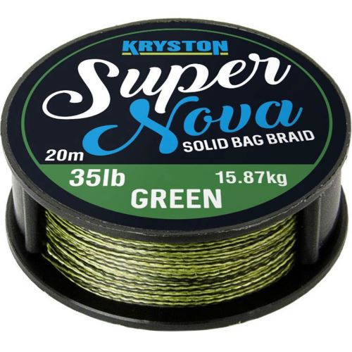Kryston Nadväzcová Šnúrka Super Nova Solid Braid Zelený 20 m
